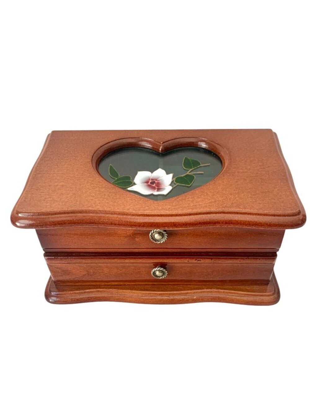 Vintage Wooden Jewelry Box  Jewellery Box Retro